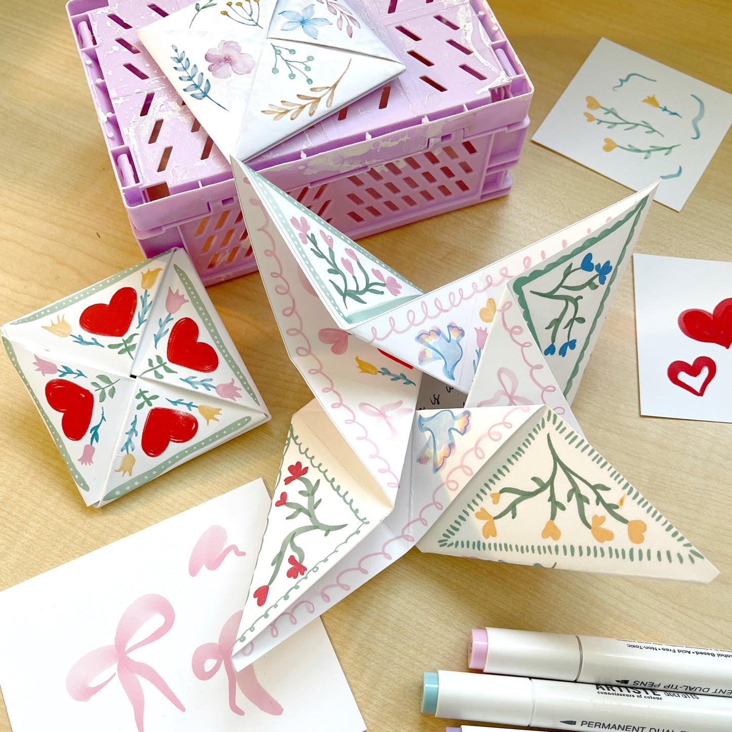 Ribbons & Bows - Victorian Love Token Template