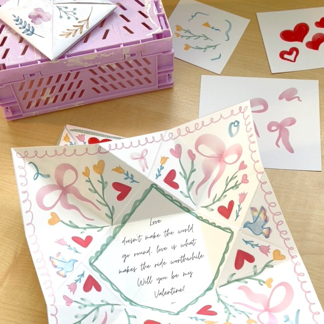 Ribbons & Bows - Victorian Love Token Template