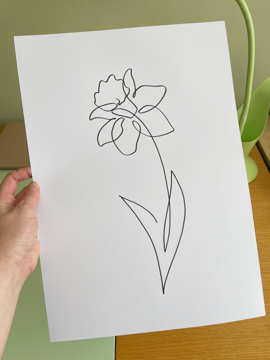 The Daffodil - Original Drawing - A3