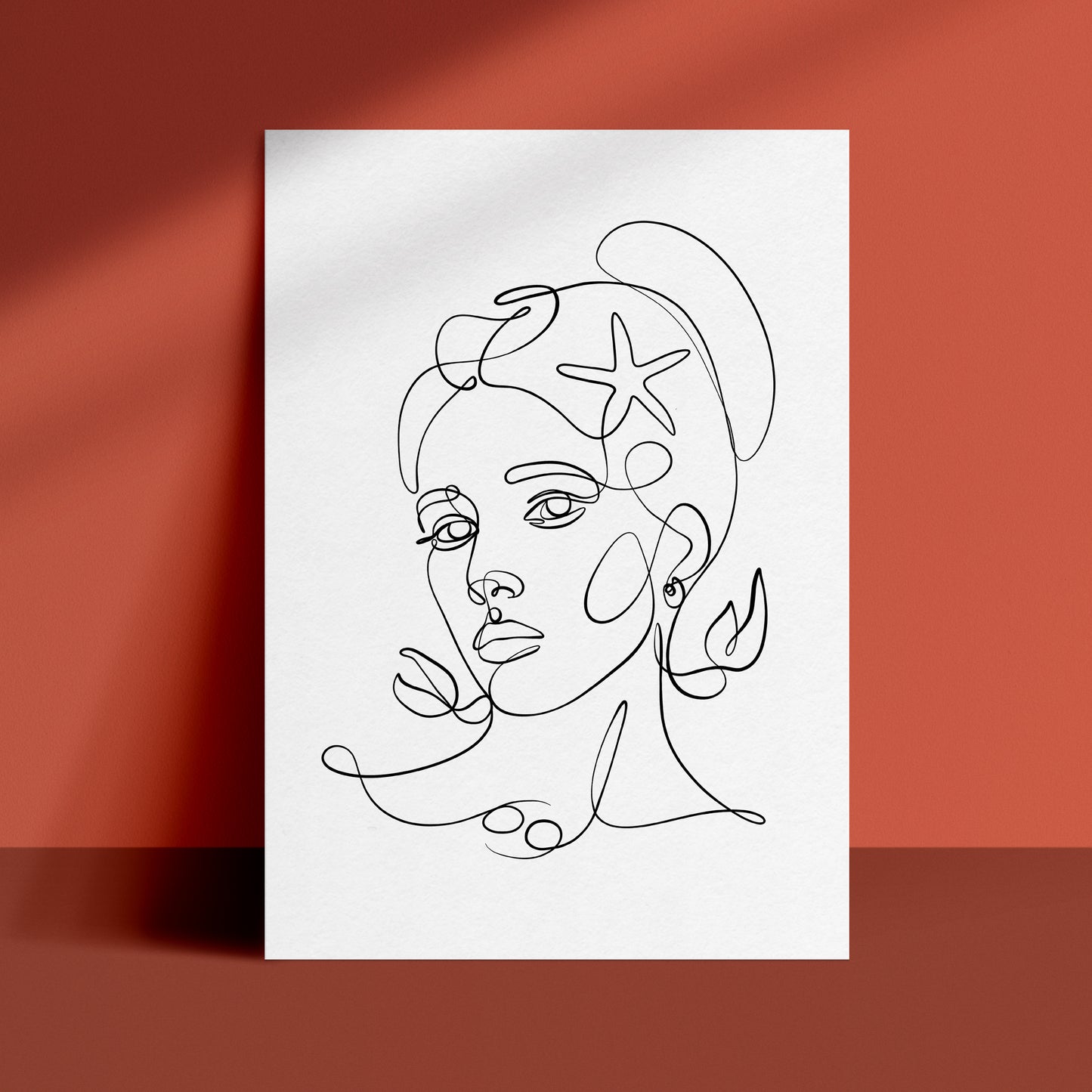 Cancer - One Line Zodiac Art Print