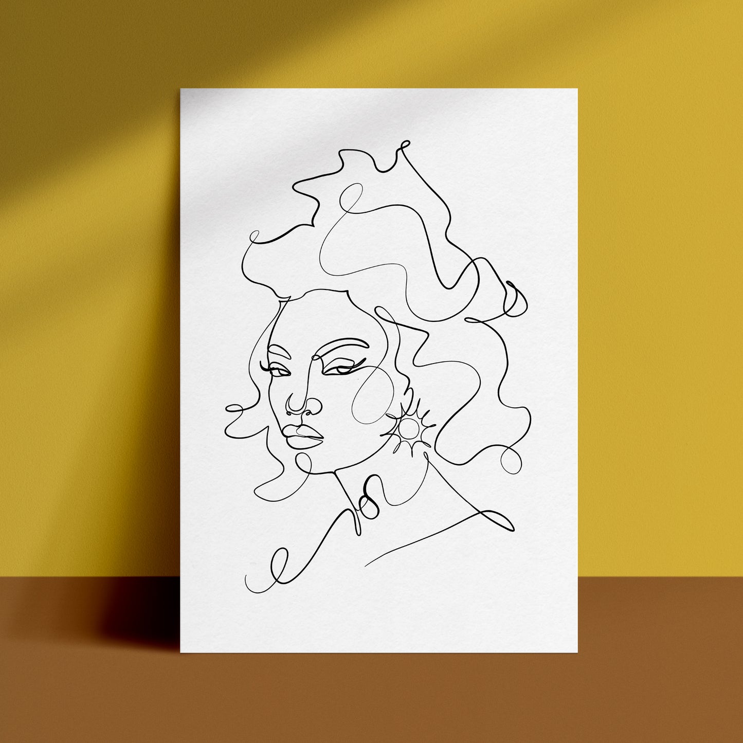 Leo - One Line Zodiac Art Print
