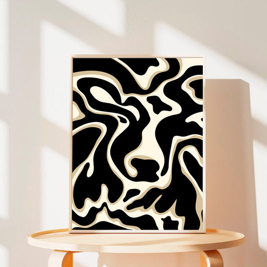 The Wavy Cow - Art Print