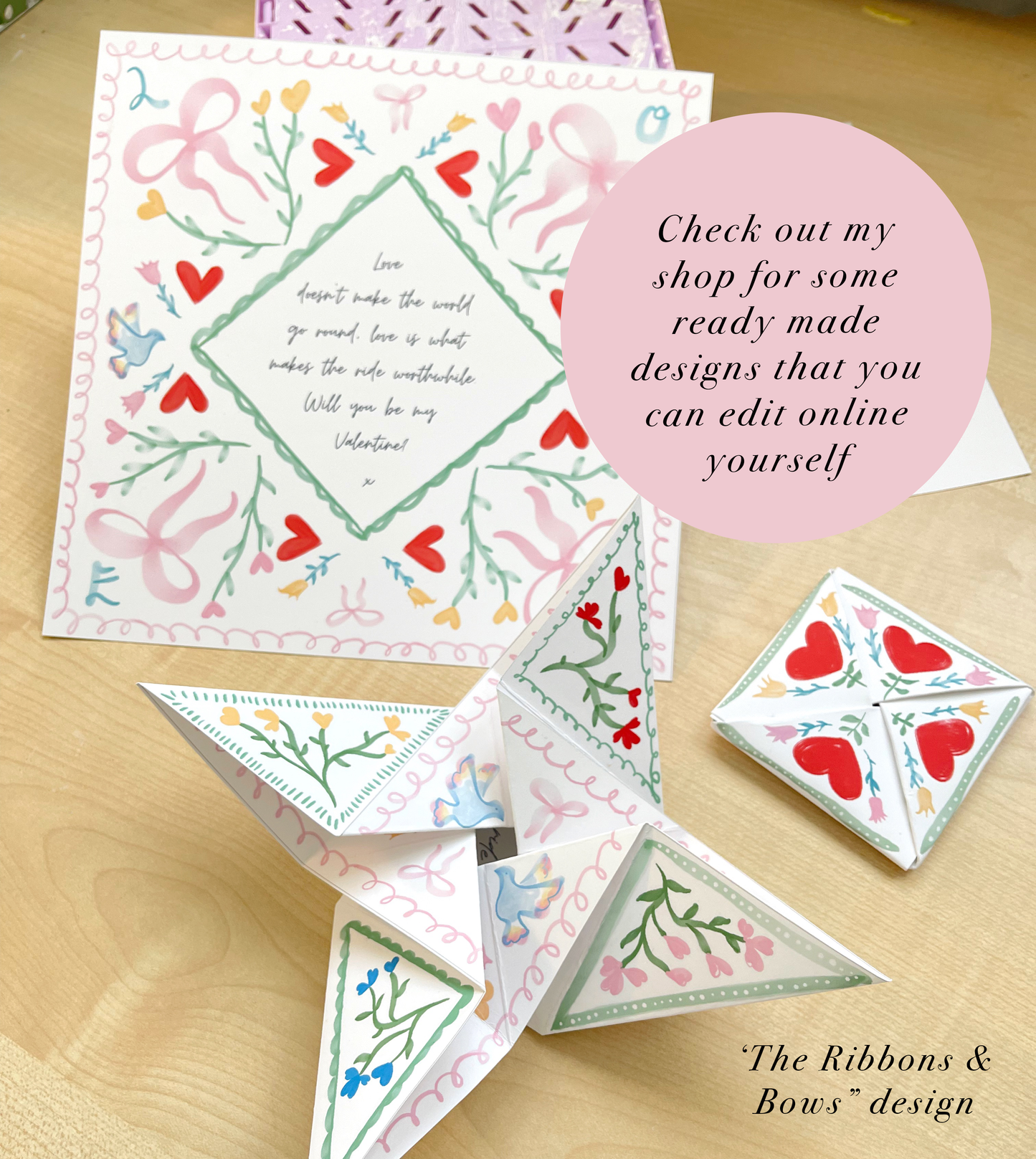 Victorian Love Token Template - Free Download