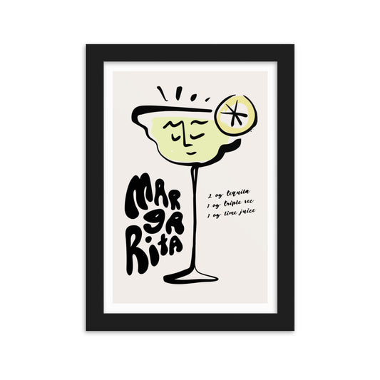 Margarita Cocktail Framed Art Print