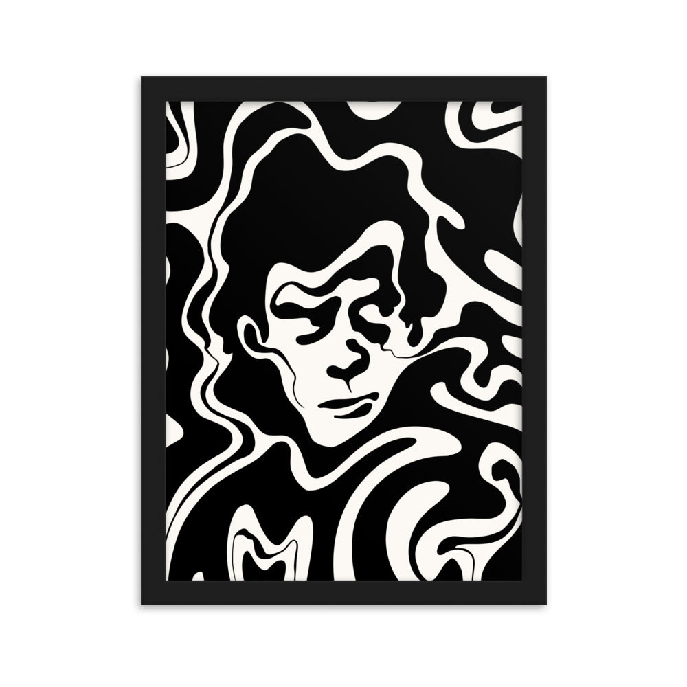 Wavy Nick Cavey - Framed Art Print