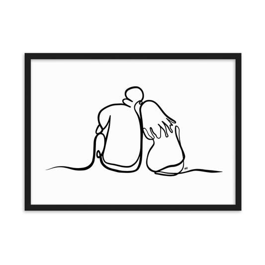 As The World Caves In - Framed Art Print