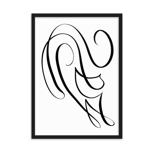 The Jazz Cat - Frame Art Print