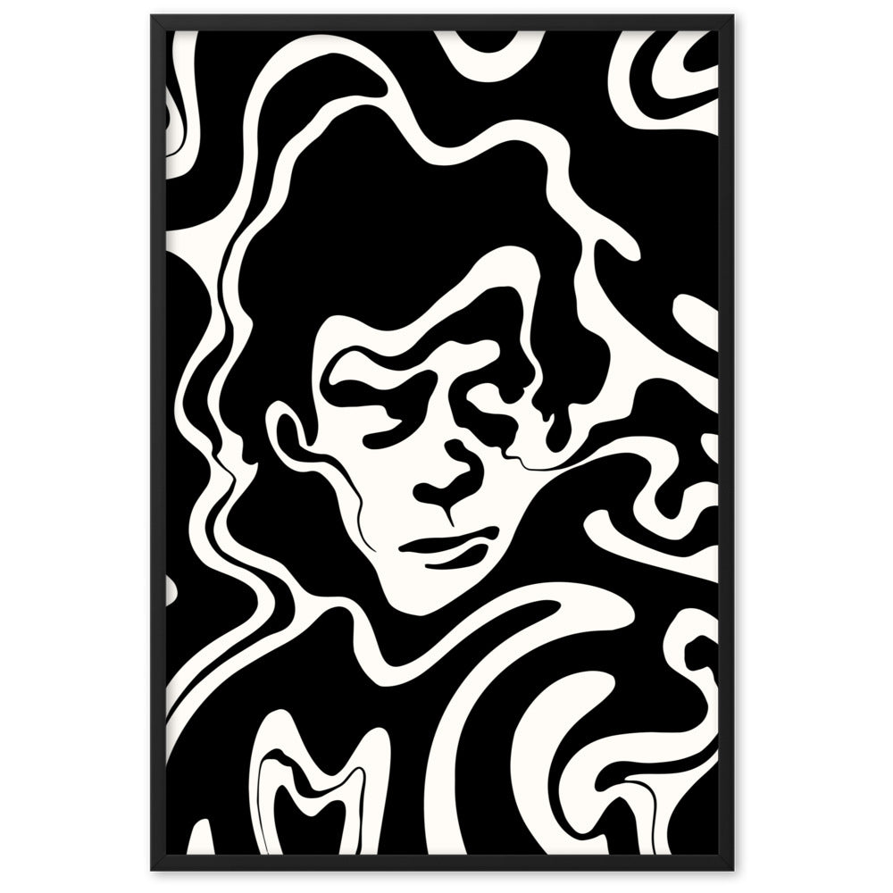 Wavy Nick Cavey - Framed Art Print