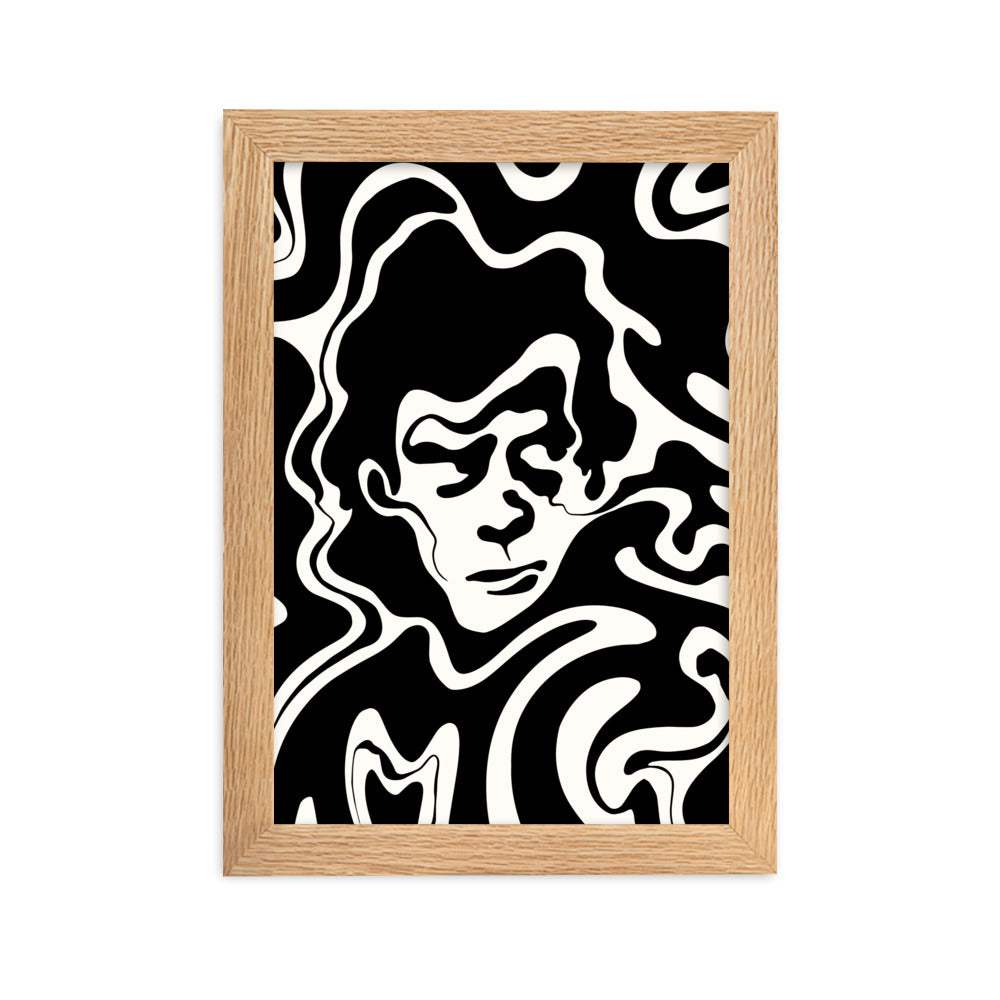 Wavy Nick Cavey - Framed Art Print