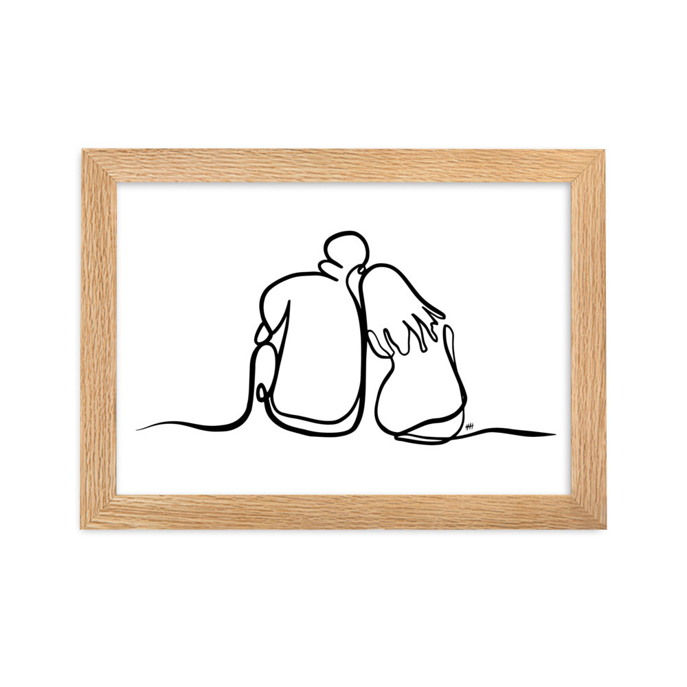 As The World Caves In - Framed Art Print