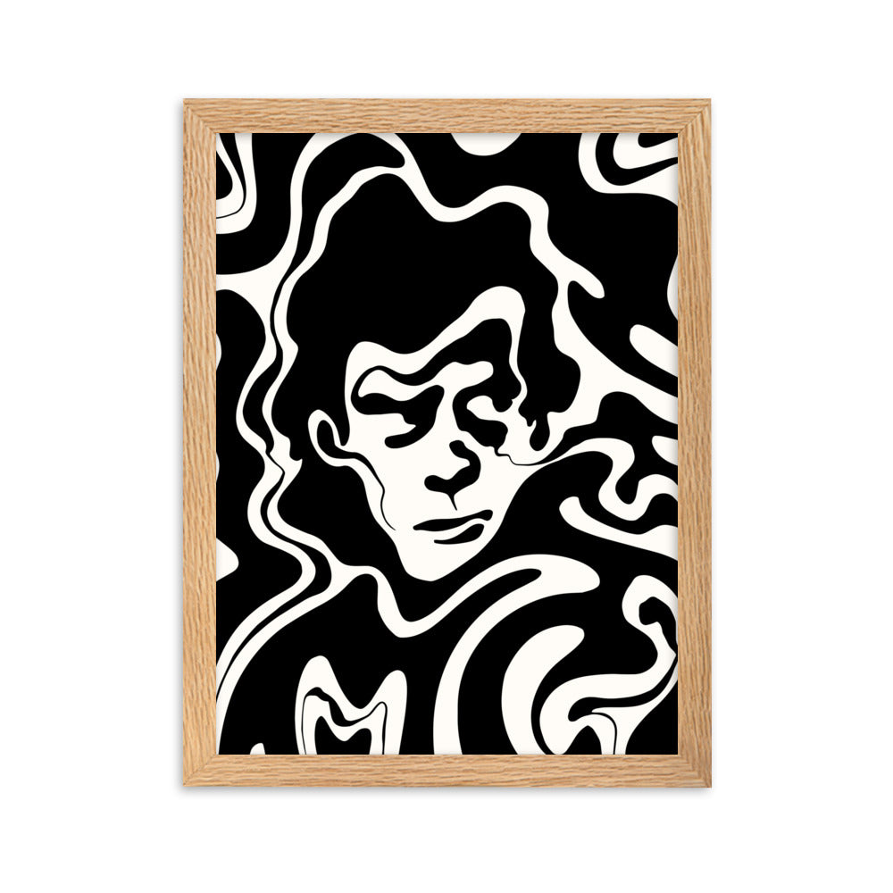 Wavy Nick Cavey - Framed Art Print