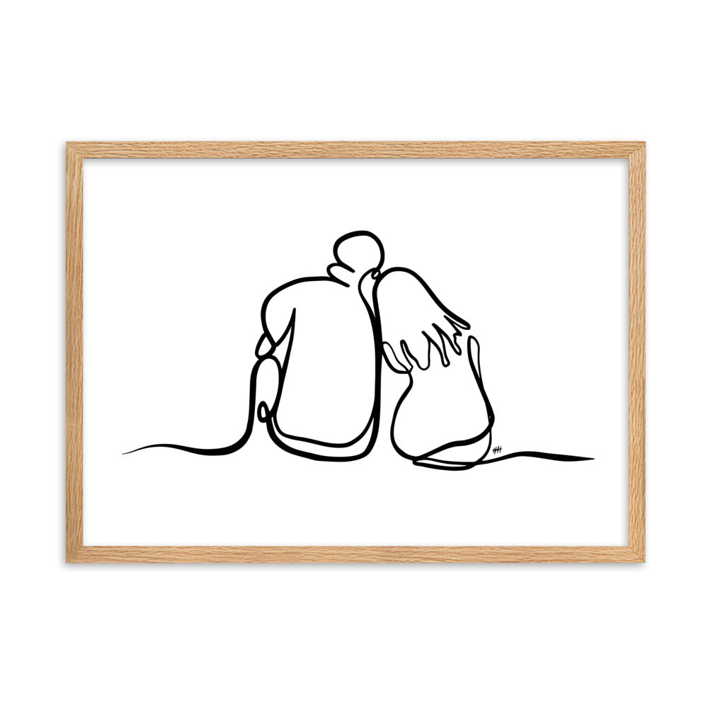 As The World Caves In - Framed Art Print