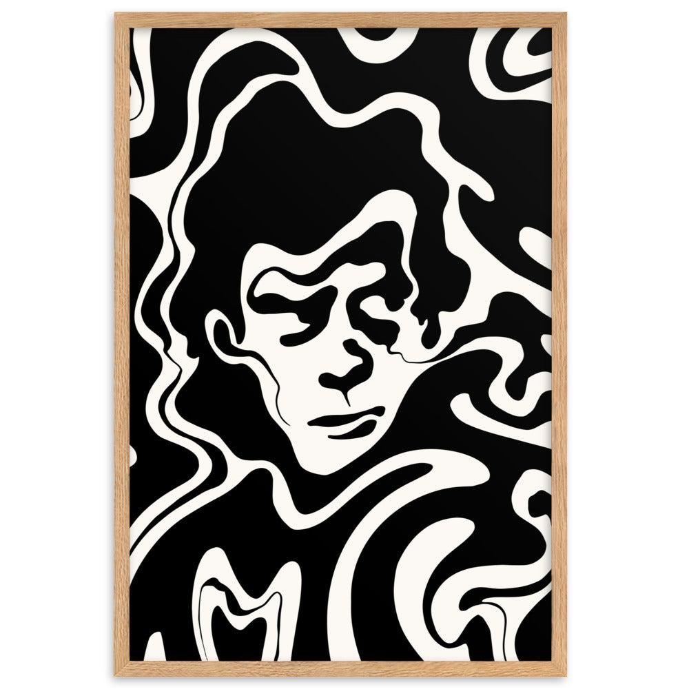 Wavy Nick Cavey - Framed Art Print