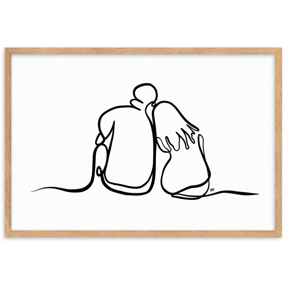 As The World Caves In - Framed Art Print