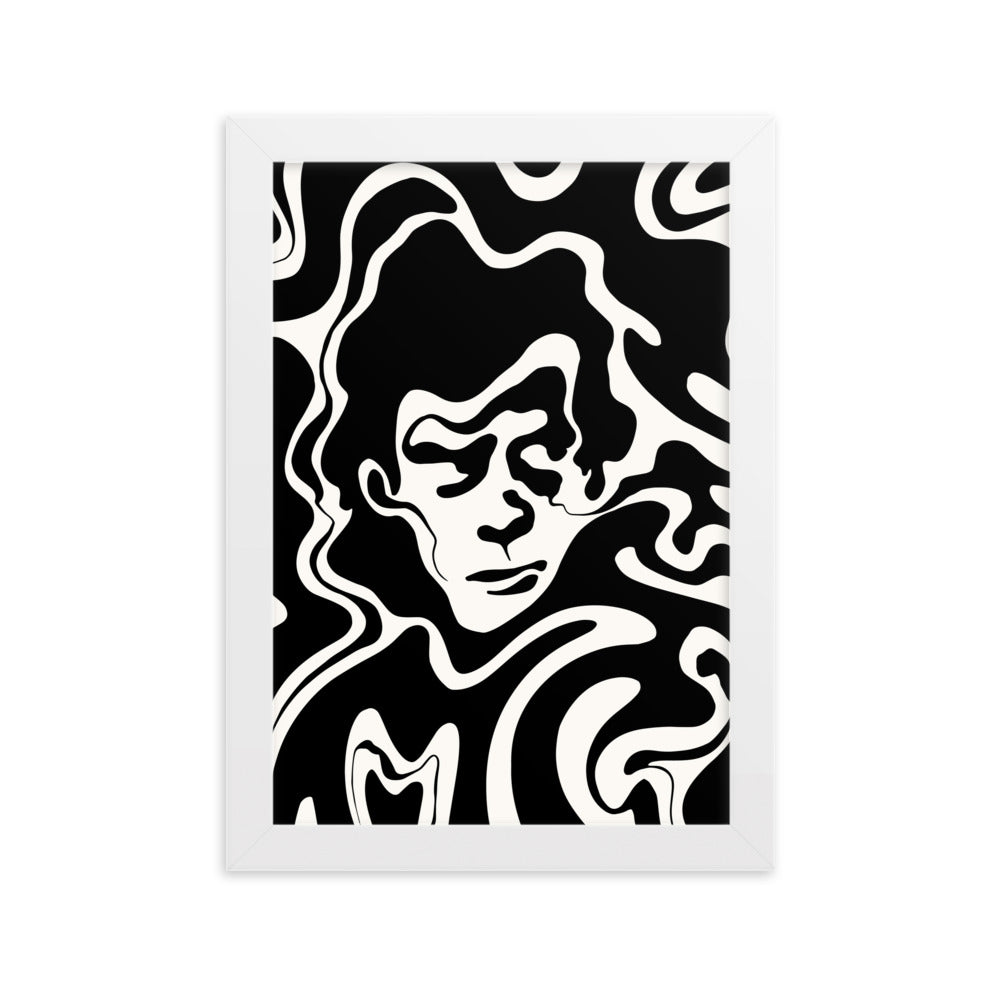 Wavy Nick Cavey - Framed Art Print