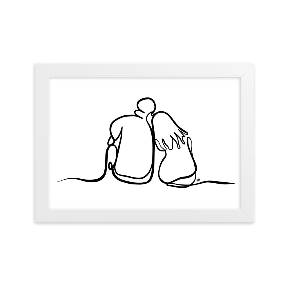 As The World Caves In - Framed Art Print