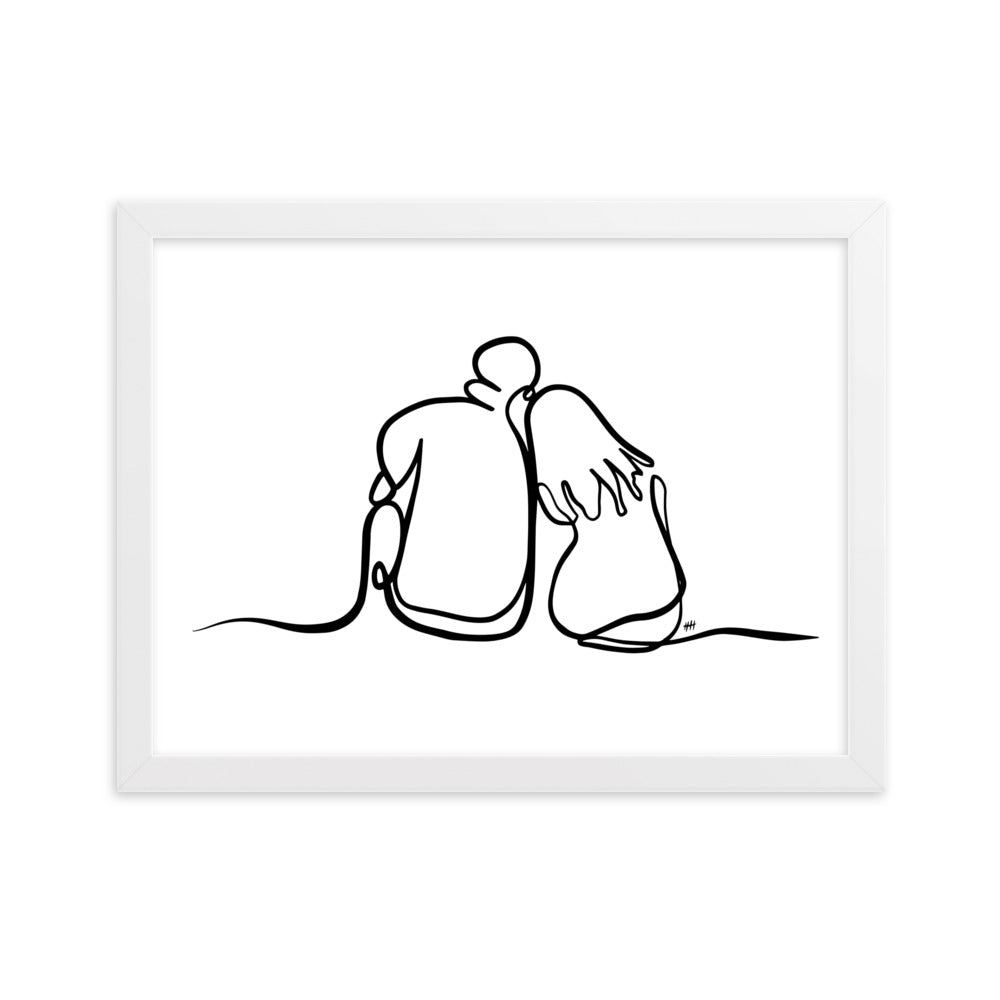 As The World Caves In - Framed Art Print