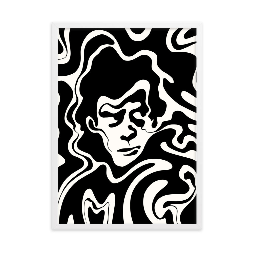 Wavy Nick Cavey - Framed Art Print