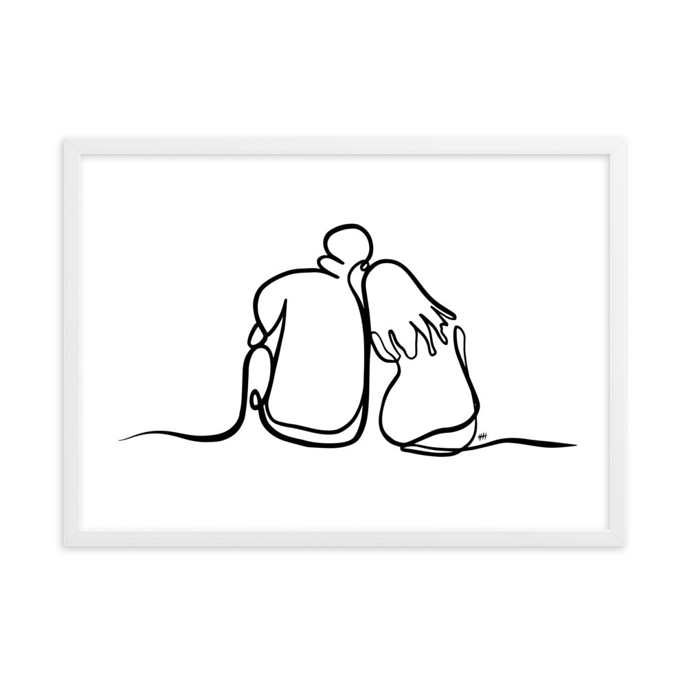 As The World Caves In - Framed Art Print