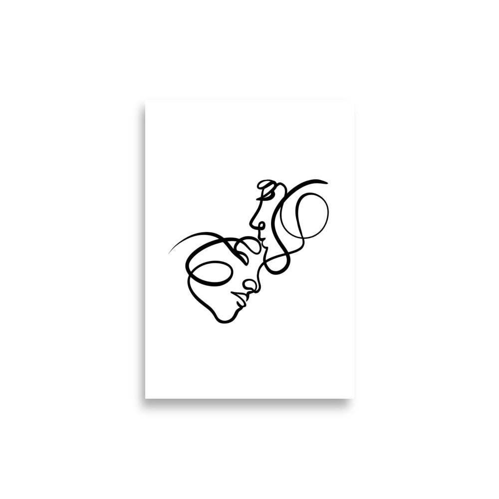 The Forehead Kiss - Art Print