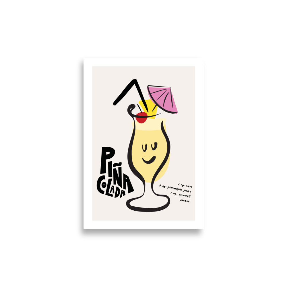 Pina Colada Cocktail Art Print