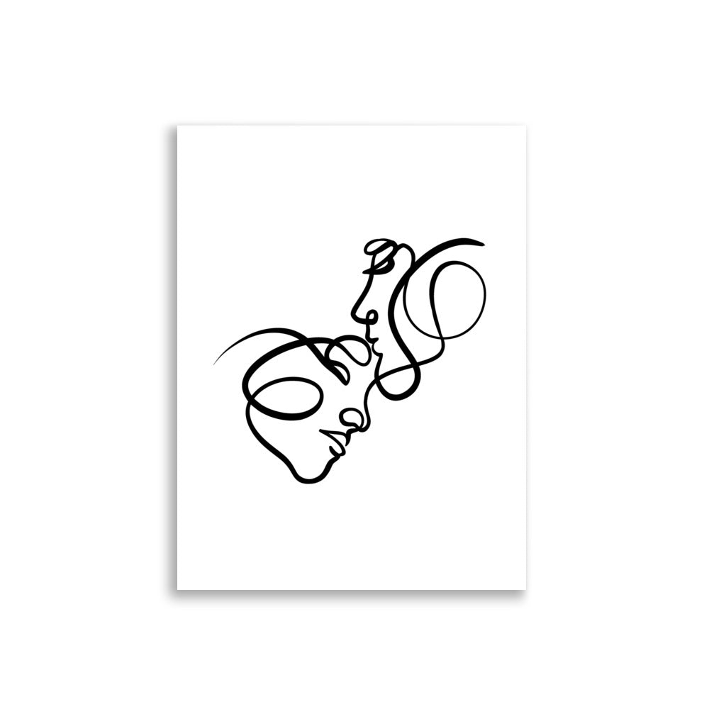 The Forehead Kiss - Art Print