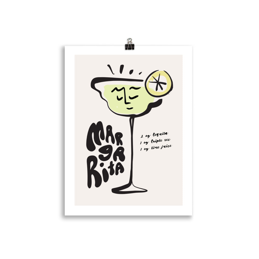 Margarita Cocktail Poster Print