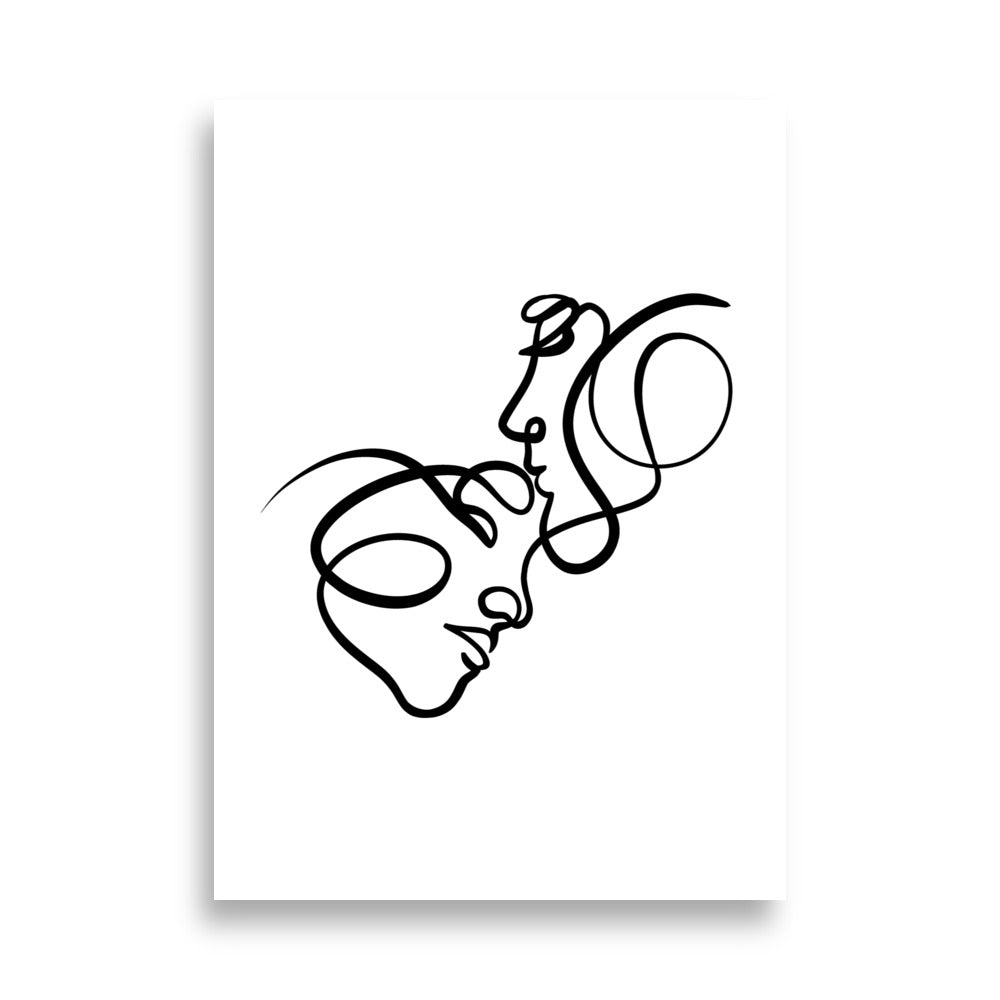The Forehead Kiss - Art Print