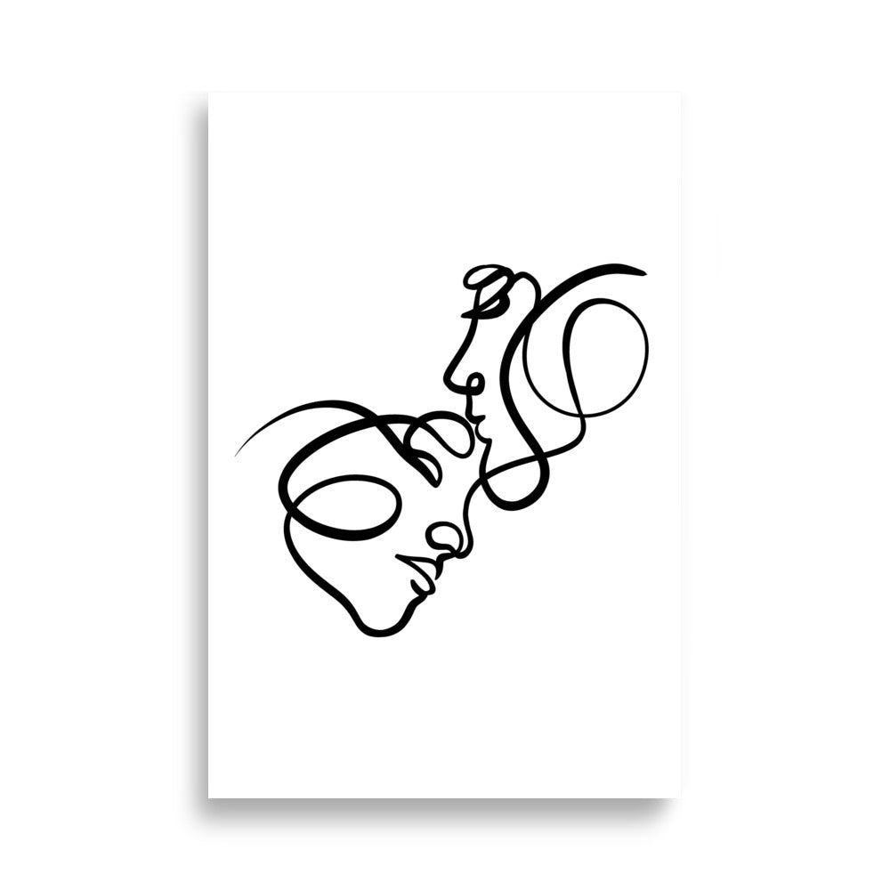The Forehead Kiss - Art Print