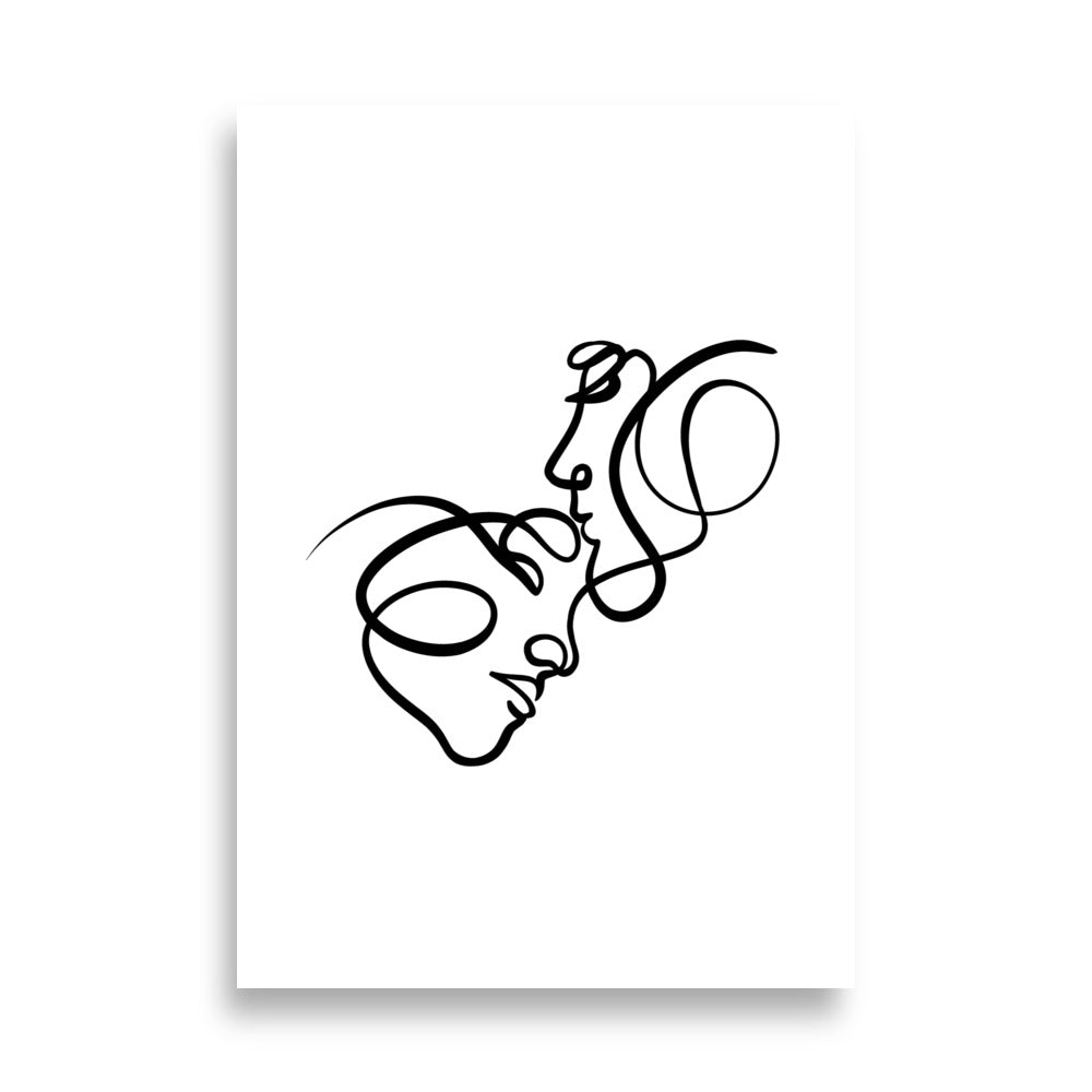 The Forehead Kiss - Art Print