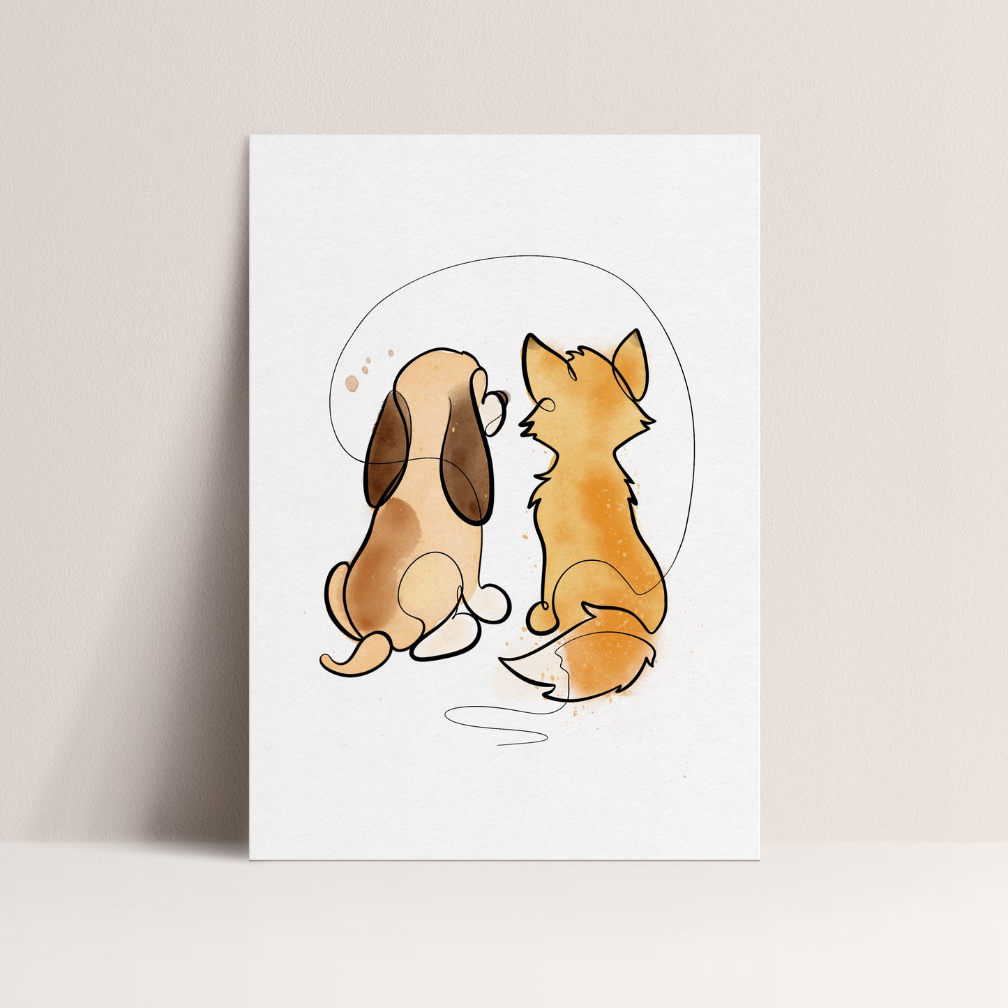 The Fox and The Hound - Art Print