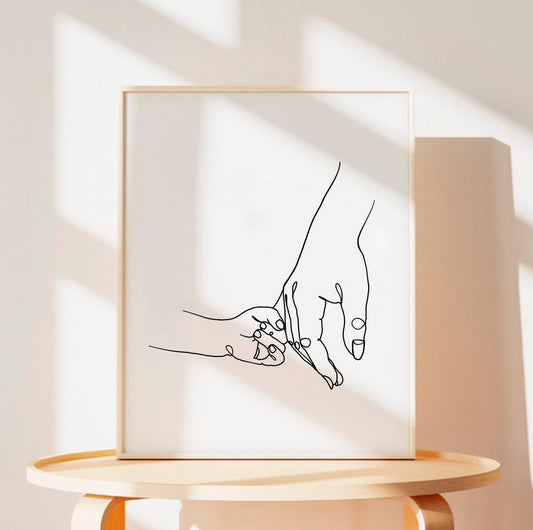 Mother and Daughter - Art Print