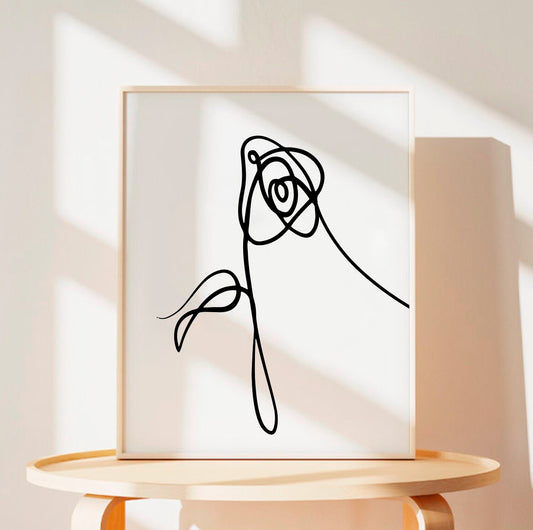 Love Yourself (BTS) – Rose Flower – Art Print
