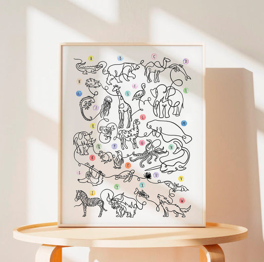 The Animal Alphabet - Art Print