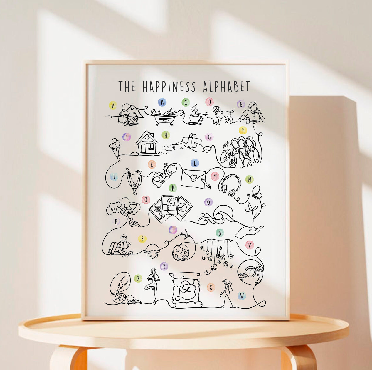 The Happy Alphabet - Art Print