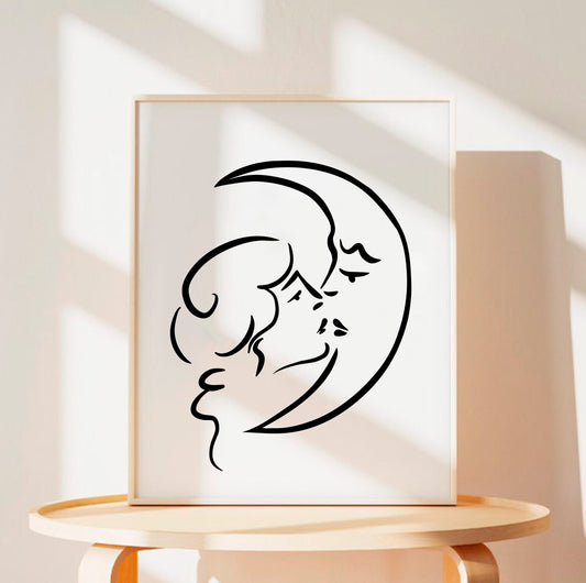 The Moon and I - Art Print