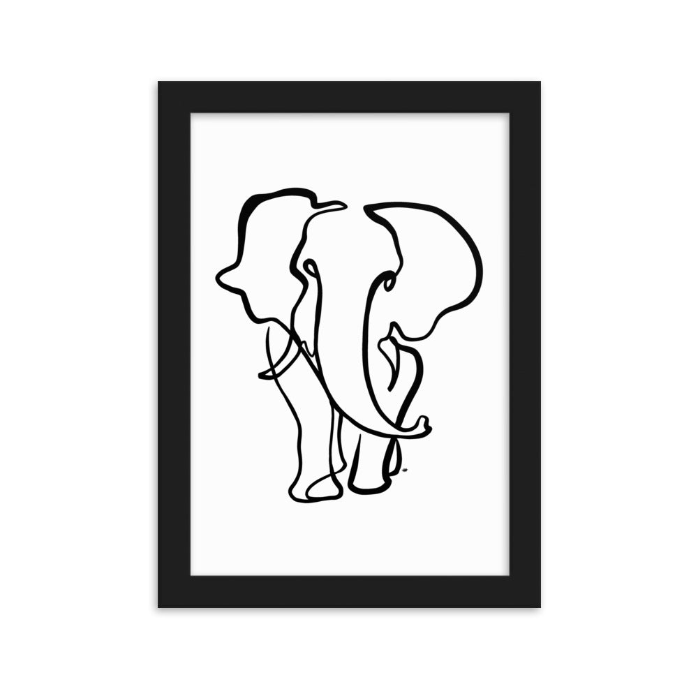 The Elephant II - Framed Art Print