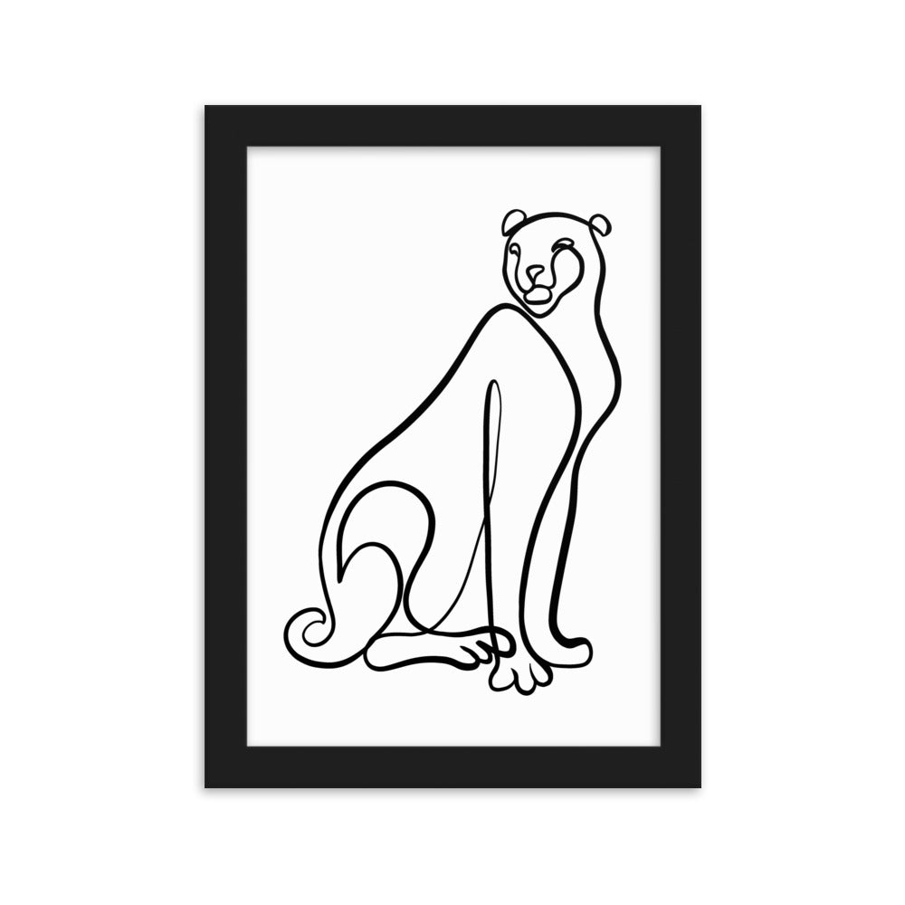 The Cheetah - Framed Art Print