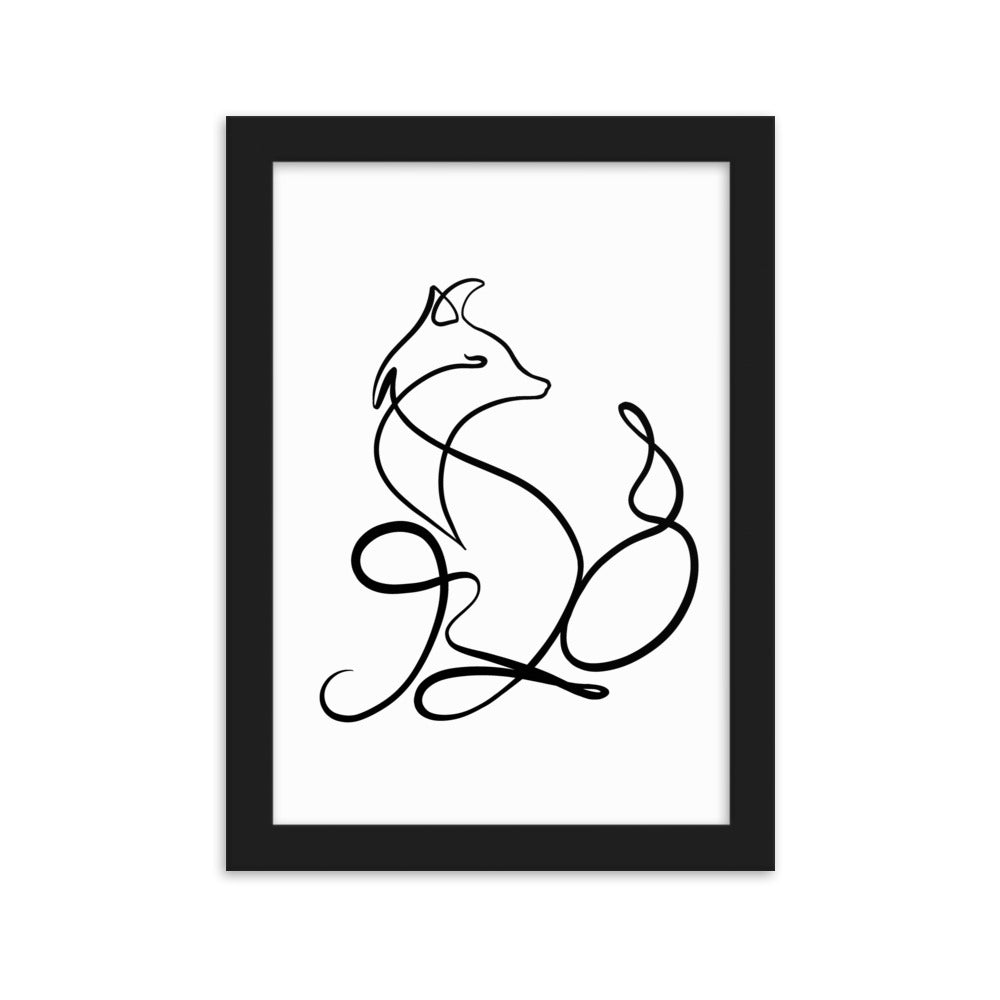 The Fox - Framed Art Print
