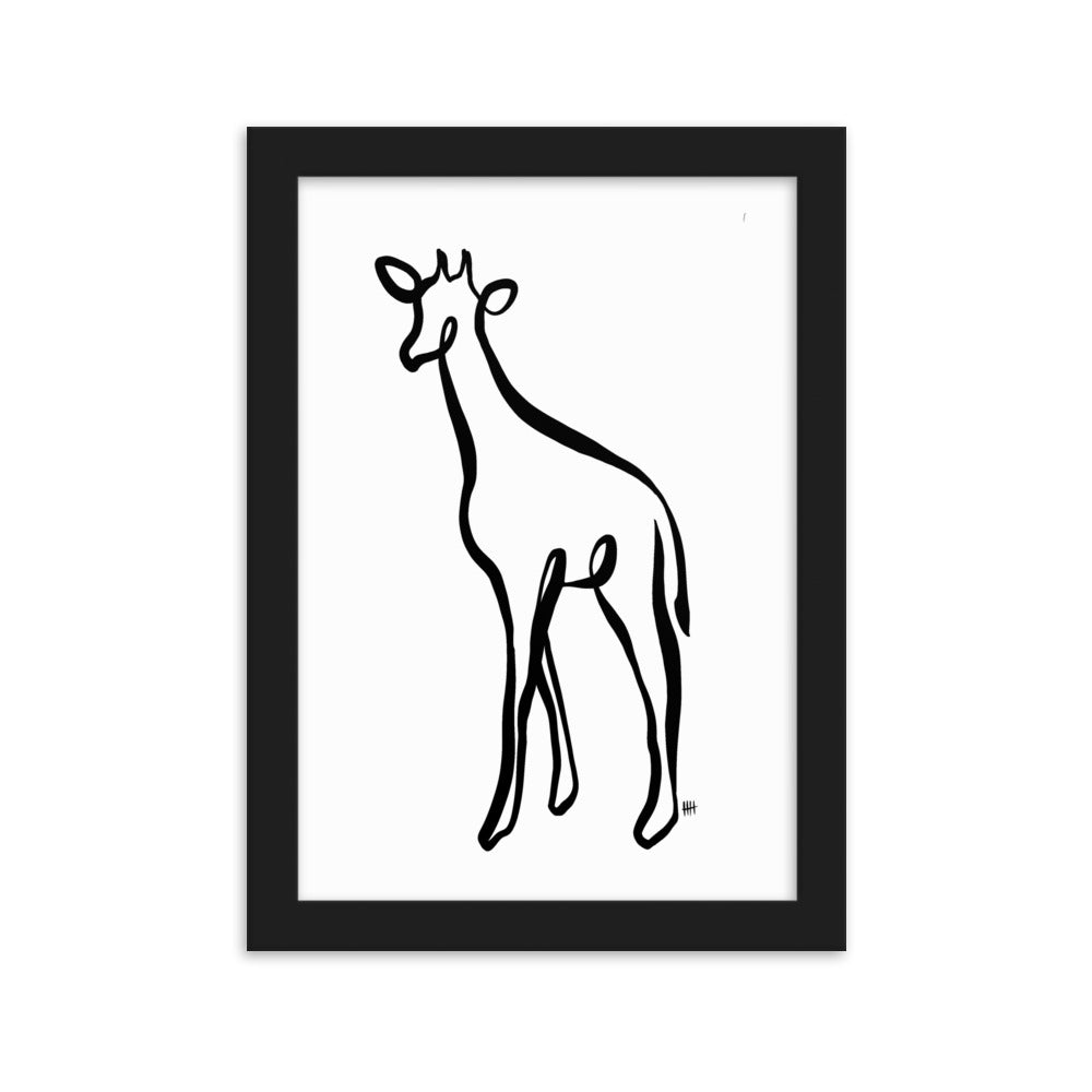 The Giraffe - Framed Art Print