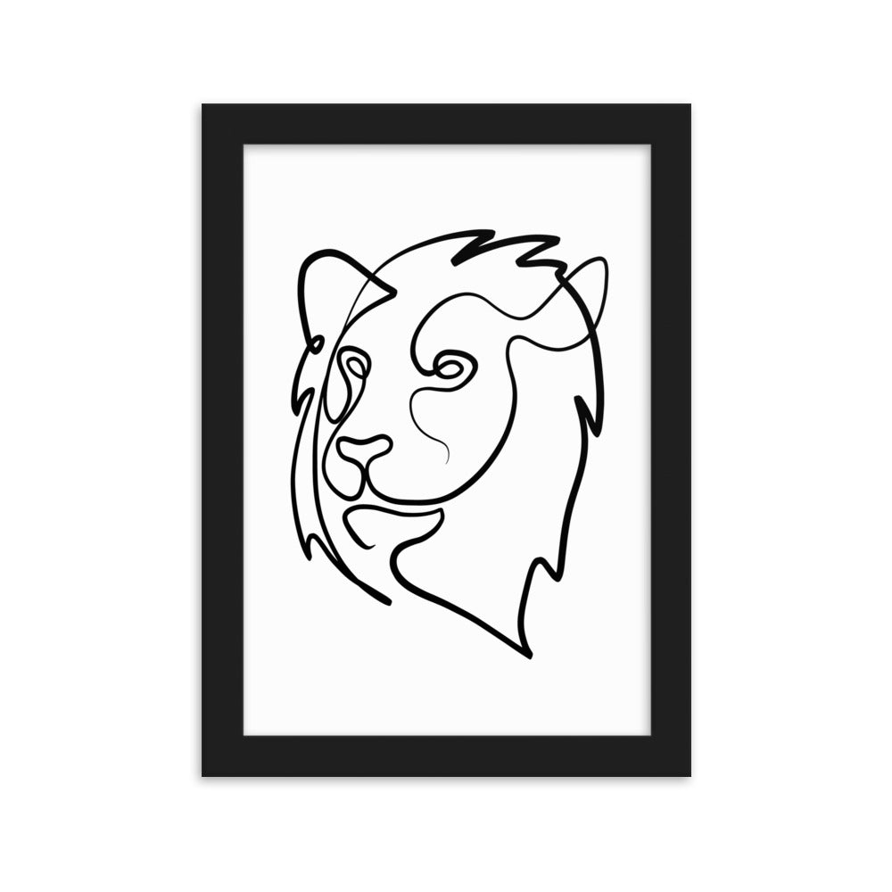 The Lion - Framed Art Print