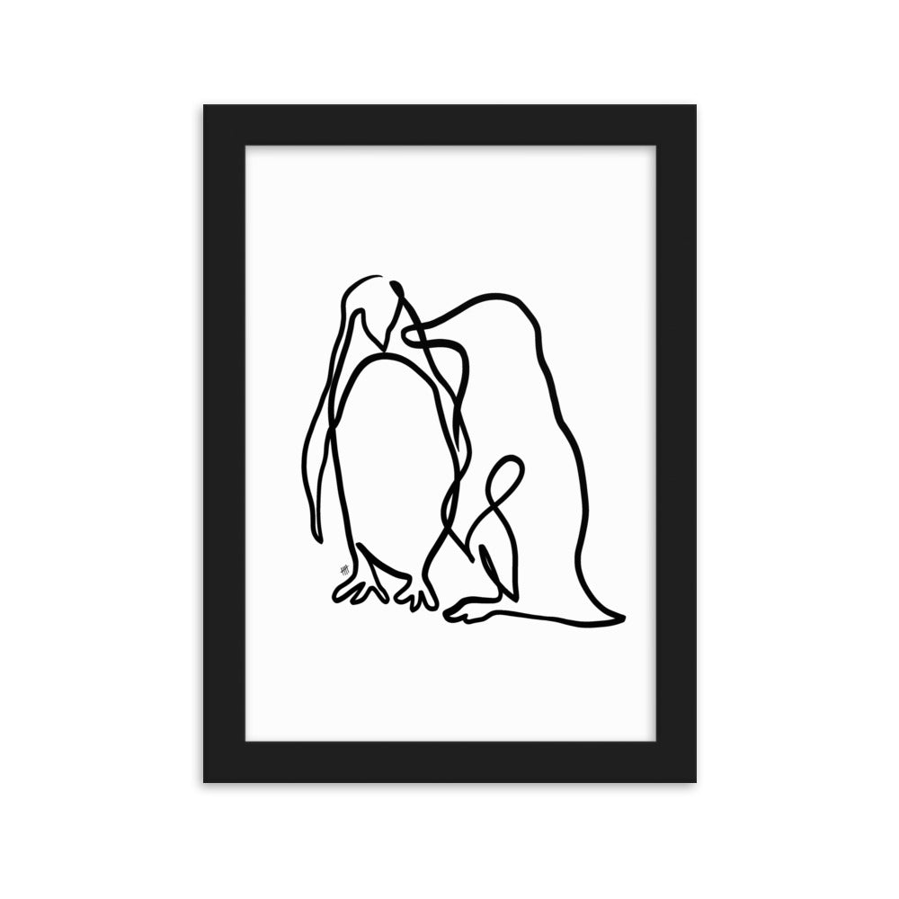 The Penguins - Framed Art Print