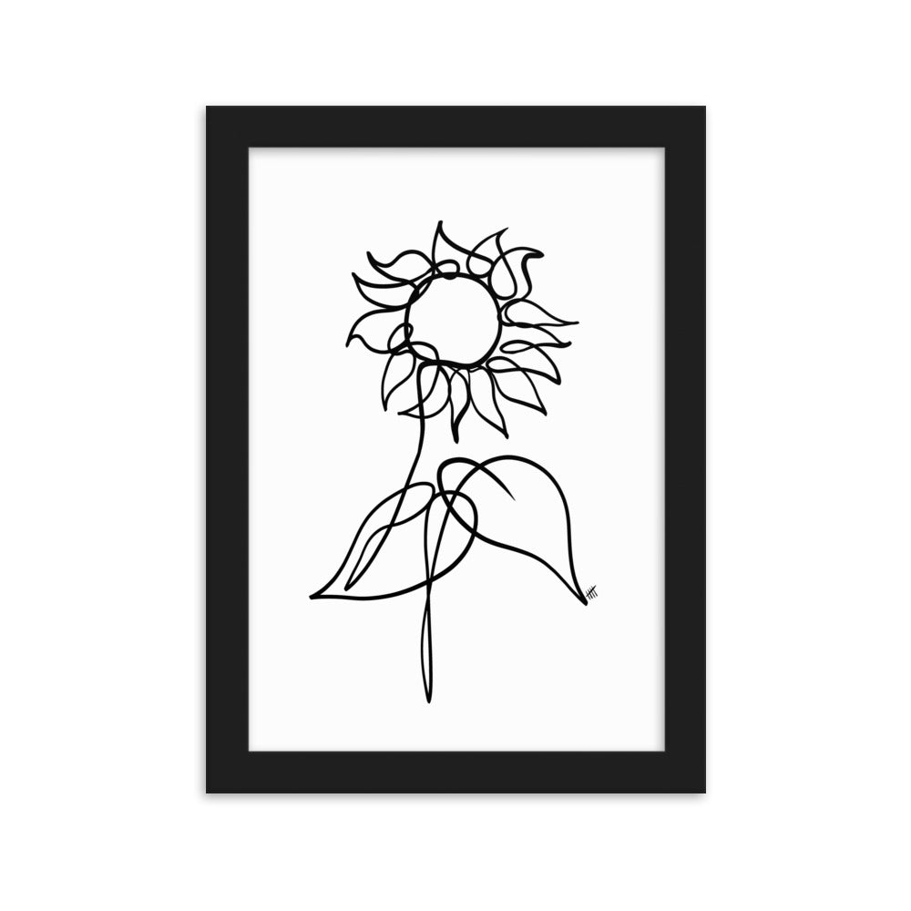 The Sunflower - Framed Art Print