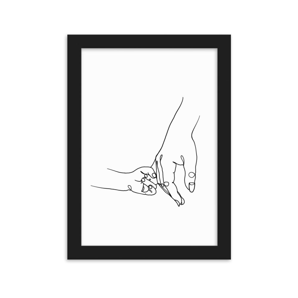Mother and Daughter - Framed Art Print
