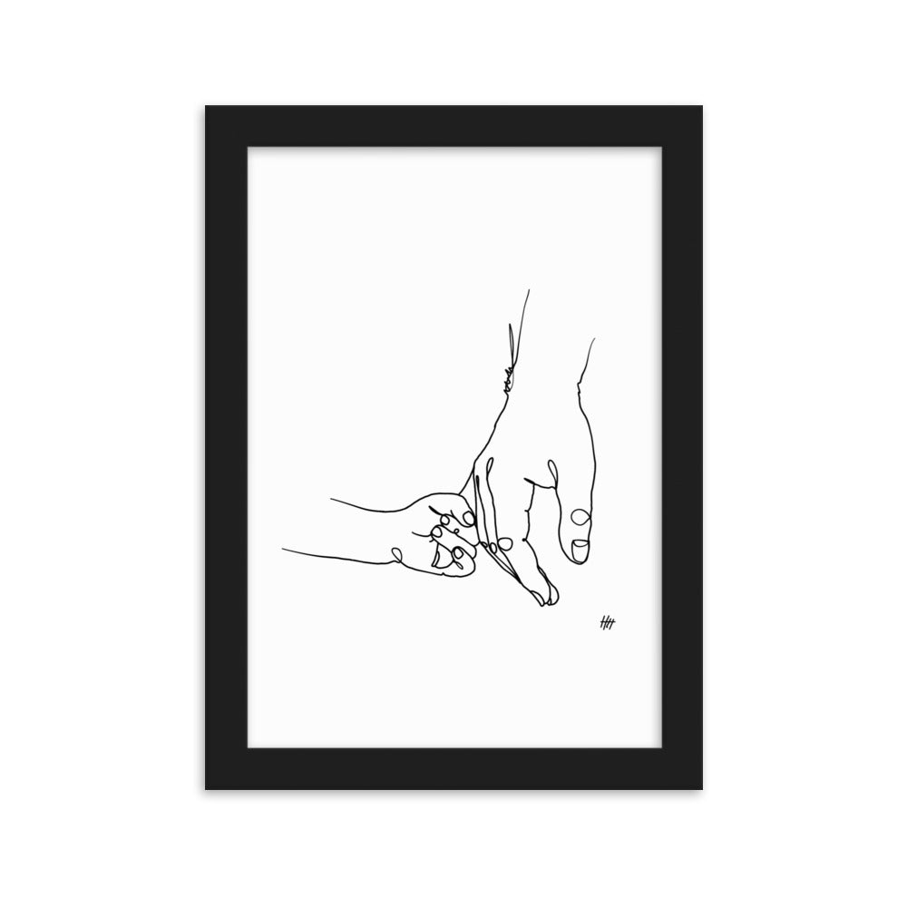 Father and Daughter - Framed Art Print