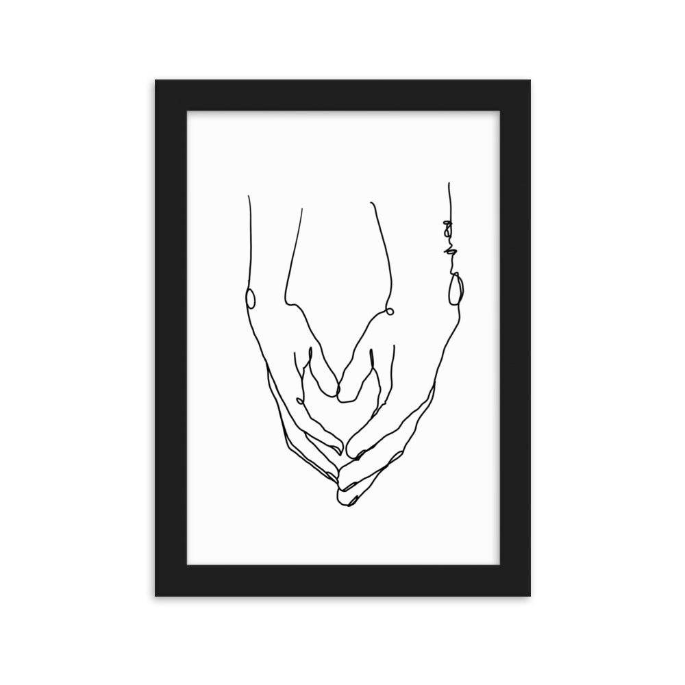 Heart in Your Hands - Framed Art Print