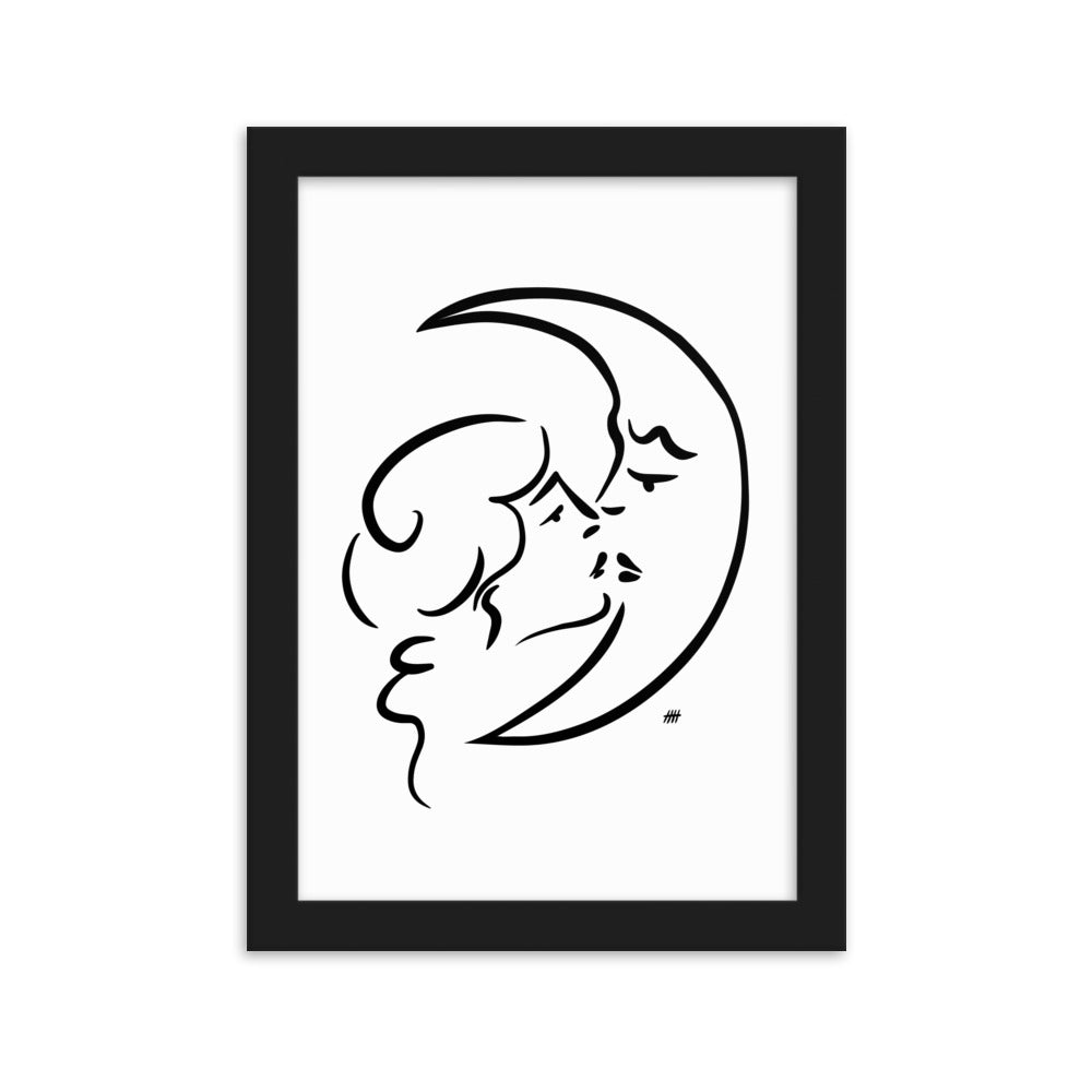 The Moon and I - Framed Art Print