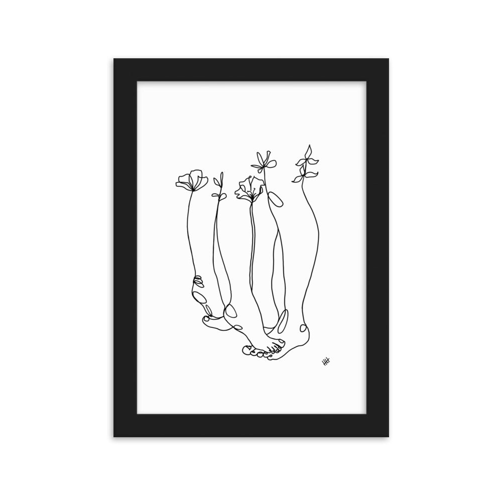 Tippy Toes - Framed Art Print