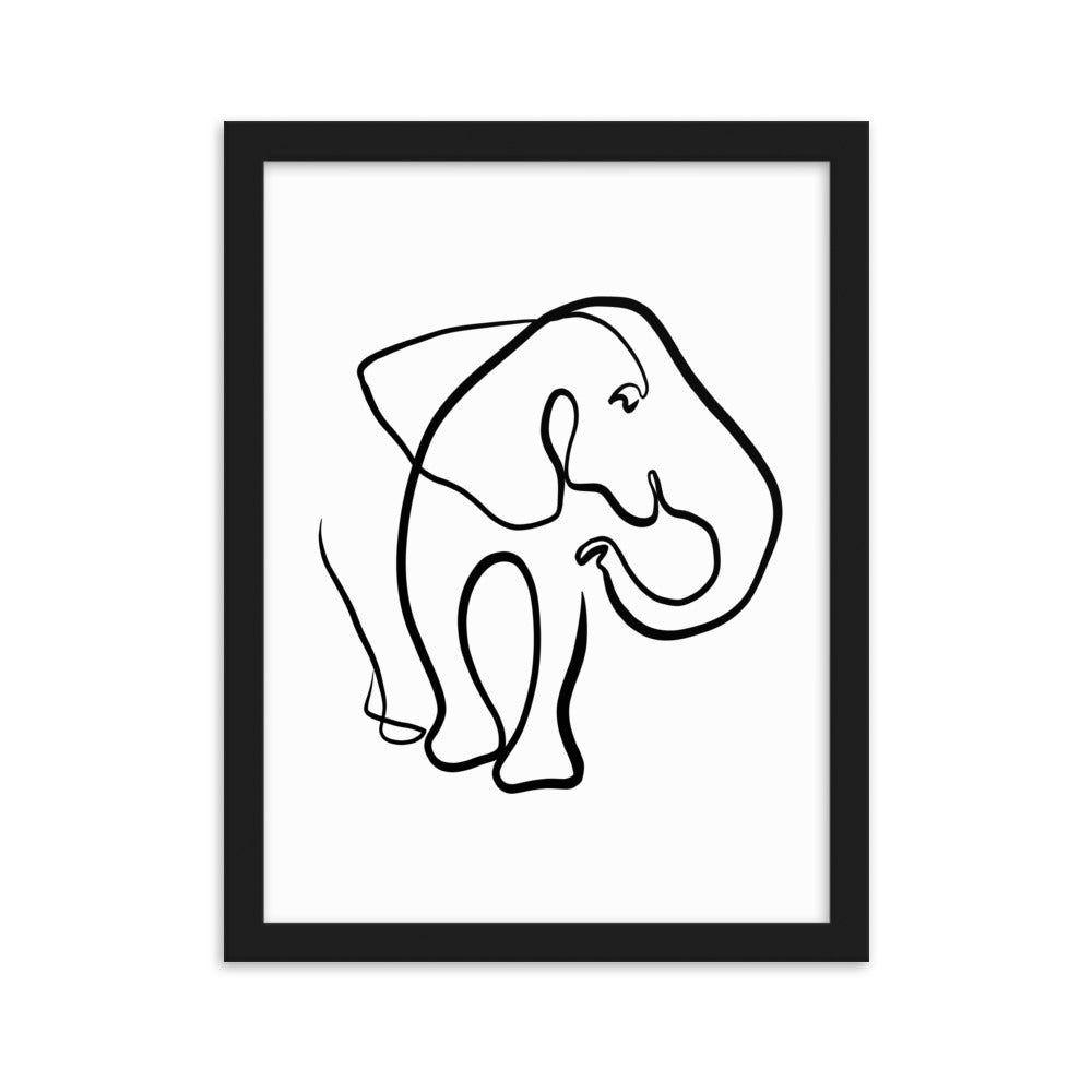 The Elephant I - Framed Art Print