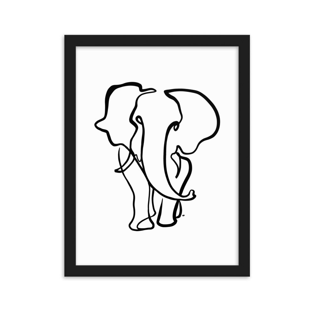 The Elephant II - Framed Art Print